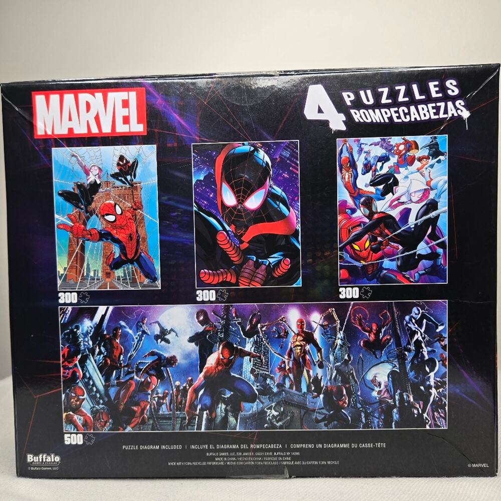NEW IN BAG Marvel Spider-Man Puzzle Set of 3 Unopened Puzzles